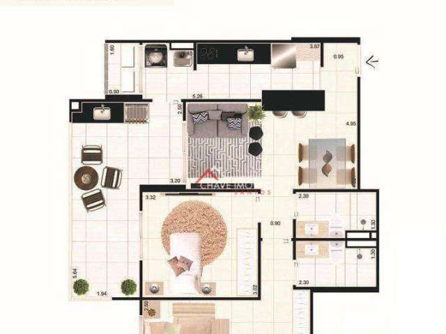 Apartamento à venda, 76 m² por R$ 481.118,16 - Vilamar - Praia Grande/SP