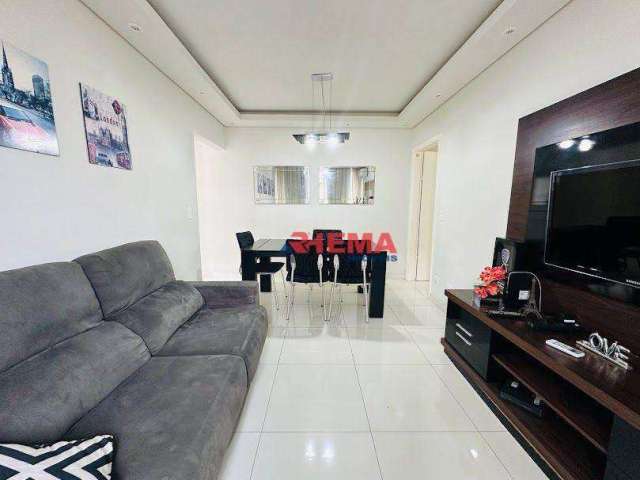 Apartamento com 2 dormitórios para alugar, 100 m² por R$ 4.500,02/mês - Aparecida - Santos/SP