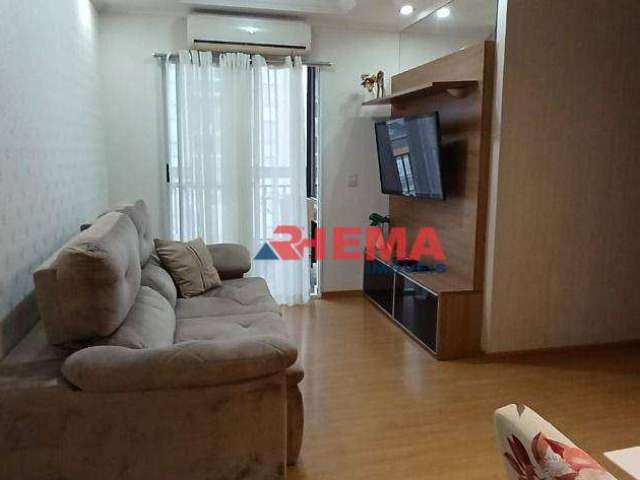 Apartamento com 3 dormitórios à venda, 70 m² por R$ 390.000,00 - Areia Branca - Santos/SP