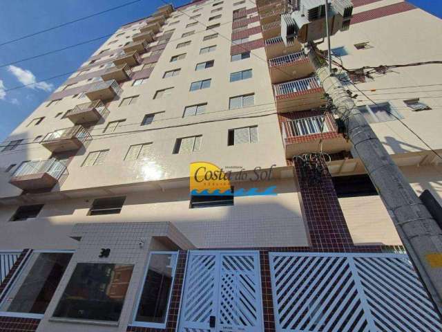 Apartamento com 1 dormitório para alugar, 55 m² por R$ 2.500,00 - Tupi - Praia Grande/SP