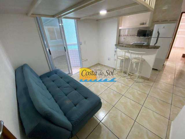 Apartamento com 1 quarto para alugar por R$ 2.000/mês - Boqueirão - Praia Grande/SP