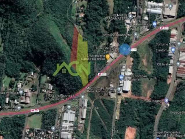 Área com 7,6 hectares, com frente para a RS 239, em Campo Bom.