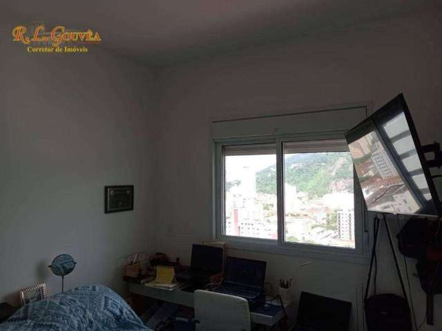 LIndo Apartamento com 1 dormitório, área de lazer completa!!!, à venda, 41 m² por R$ 594.000 - Campo Grande - Santos/SP