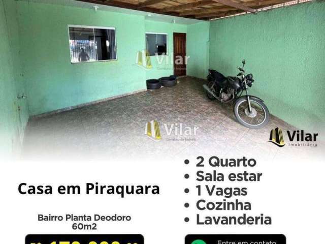 Casa com 2 dormitórios à venda, 60 m² por R$ 170.000,00 - Planta Deodoro - Piraquara/PR