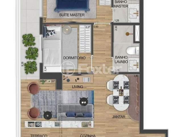 Apartamento com 2 quartos à venda na Avenida Morumbi, 8714, Santo Amaro, São Paulo, 57 m2 por R$ 829.812