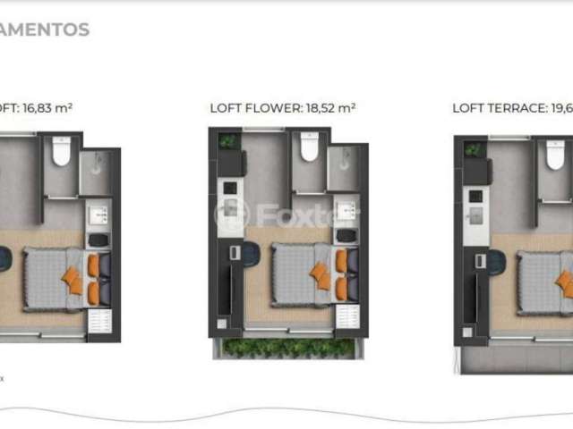 Loft com 1 quarto à venda na Rua Almirante Tamandaré, 150, Floresta, Porto Alegre, 17 m2 por R$ 249.000