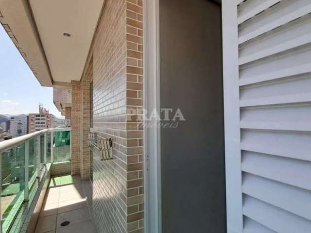 Apartamento para alugar na Avenida General Francisco Glicério, Pompéia, Santos, 53 m2 por R$ 3.500