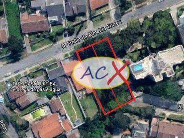 Terreno à venda, 1088 m² por R$ 1.600.000,00 - Campina do Siqueira - Curitiba/PR