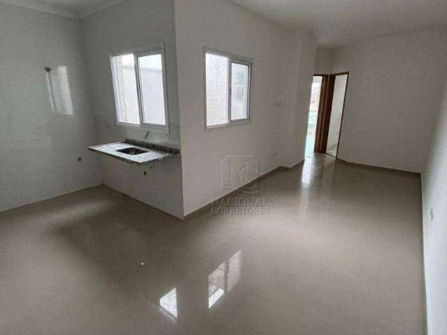 Cobertura com 2 dormitórios para alugar, 100 m² por R$ 2.613,00/mês - Vila Camilópolis - Santo André/SP