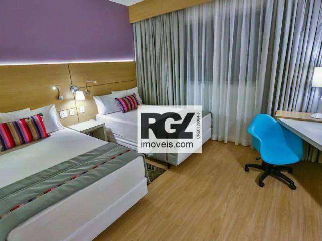 Hotel com 1 dormitório à venda, 25 m² por R$ 490.000,00 - Pompéia - Santos/SP