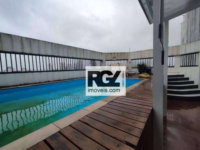 Cobertura com 4 dormitórios à venda, 367 m² por R$ 2.200.000,00 - Ponta da Praia - Santos/SP