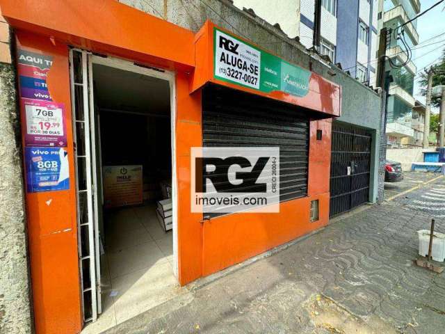 Loja para alugar, 29 m² por R$ 3.500,00/mês - Aparecida - Santos/SP