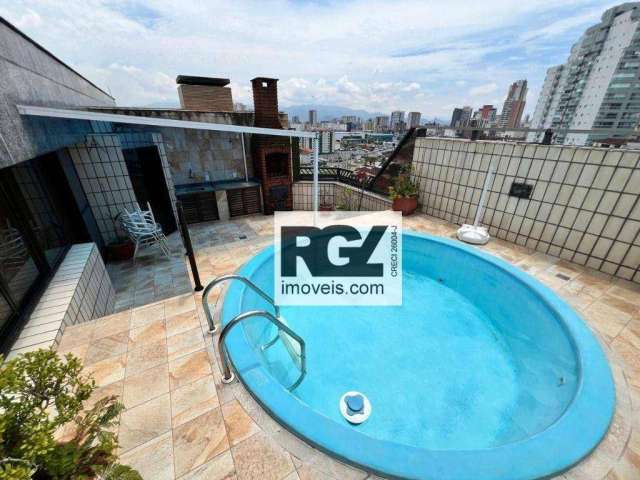 Cobertura com 4 dormitórios, 265 m² - venda por R$ 2.500.000,00 ou aluguel por R$ 10.000,02/mês - Vila Belmiro - Santos/SP