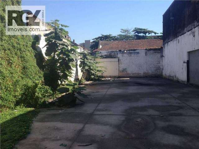Terreno, 396 m² - venda por R$ 1.650.000,00 ou aluguel por R$ 4.500,00/mês - Encruzilhada - Santos/SP