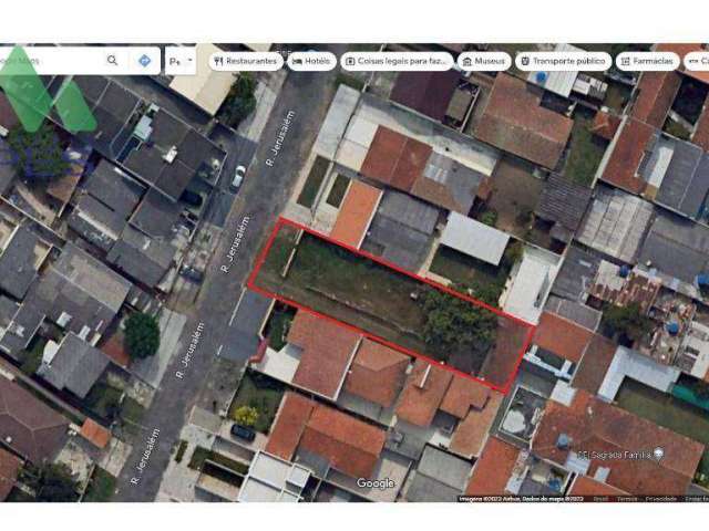 Terreno à venda, 490 m² por R$ 460.000,00 - Alto Boqueirão - Curitiba/PR