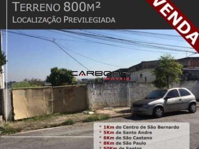 Terreno à venda na Rua Bahia, --, Jordanópolis, São Bernardo do Campo por R$ 1.200.000