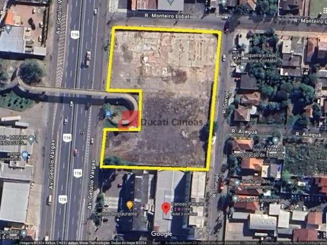 Terreno comercial para alugar na Avenida Getúlio Vargas, Igara, Canoas, 7157 m2 por R$ 50.000