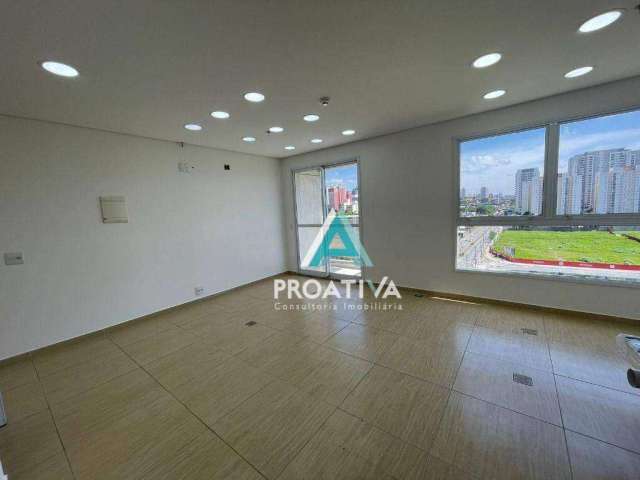 Sala, 37 m² - venda ou aluguel - Jardim - Santo André/SP