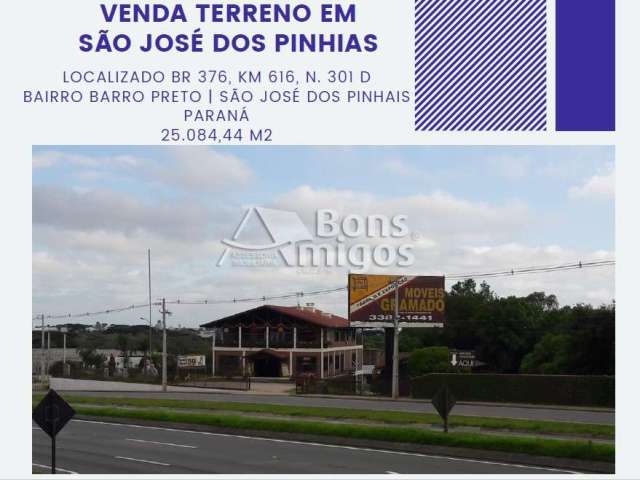 Terreno à venda na Rodovia BR-376, 301 D, Barro Preto, São José dos Pinhais por R$ 7.839.000