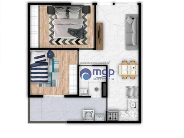 Apartamento com 2 dormitórios à venda, 41 m² por R$ 275.000,00 - Vila Mazzei - São Paulo/SP