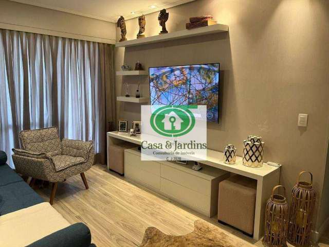 Apartamento 1 dormitório Mobiliado à venda, 69 m² por R$ 699.000 - Vila Belmiro - Santos/SP