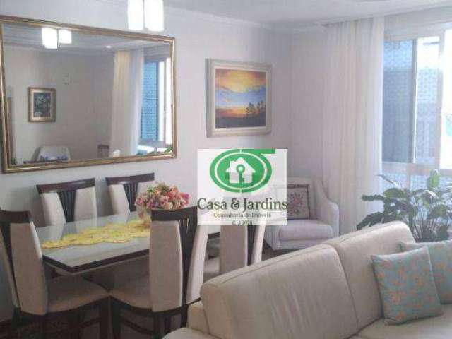 Apartamento 2 dormitórios à venda, 106 m²  - Pompéia - Santos/SP