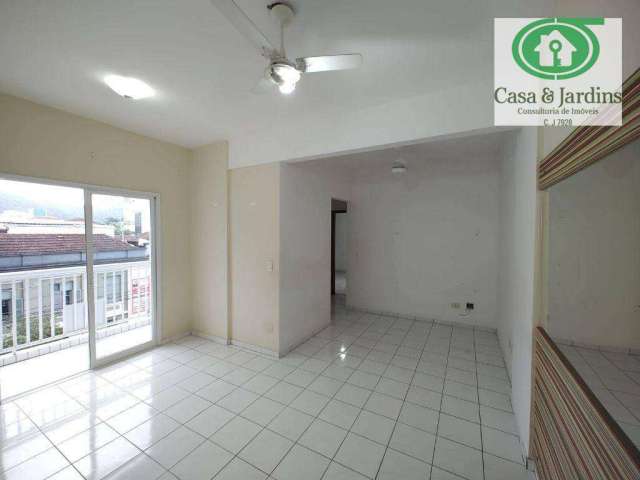 Apartamento de frente, vista livre, - 2 dormitórios (suíte) sala  c/ varanda mobilável - Só R$ 370 MIL - Santos