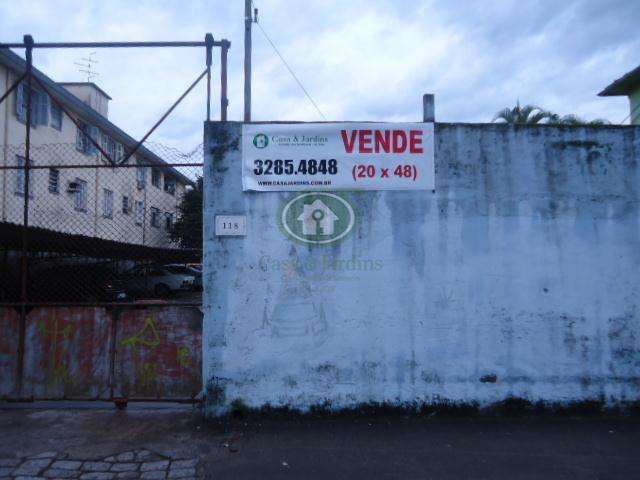 Terreno Residencial  (20x48), Vila Matias, Santos - TE0060.