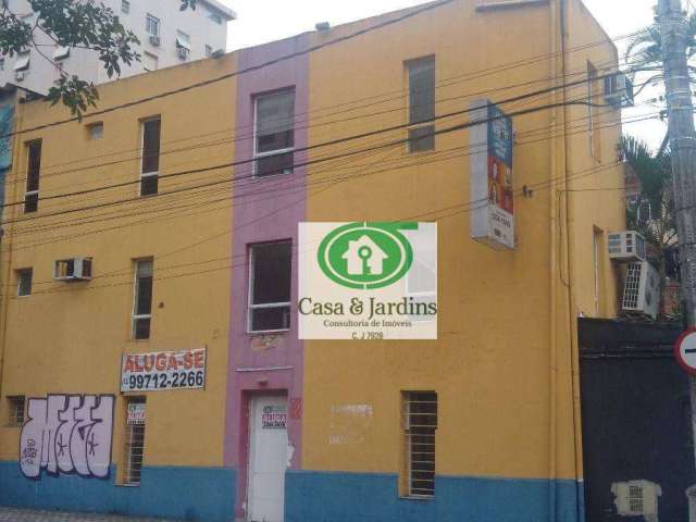 Prédio para alugar, 95 m² por R$ 6.000,00/mês - Embaré - Santos/SP