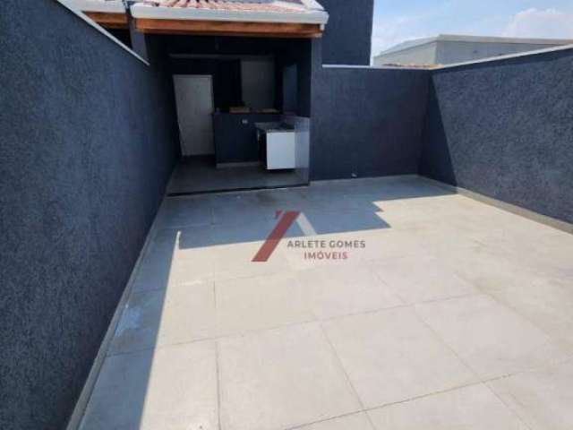 Cobertura com 2 dormitórios para alugar, 100 m² por R$ 2.400,00/mês - Vila Helena - Santo André/SP