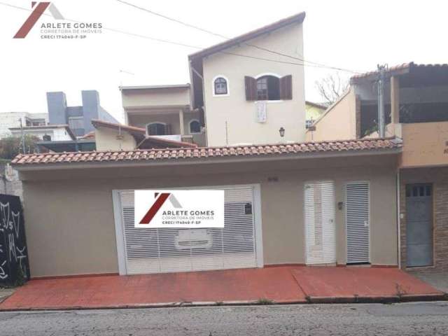 Sobrado com 4 dormitórios à venda, 261 m² por R$ 810.000,00 - Vila Curuçá - Santo André/SP