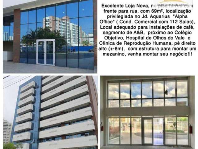 Loja para alugar, 69 m² por R$ 6.767,00/mês - Jardim Aquarius - São José dos Campos/SP