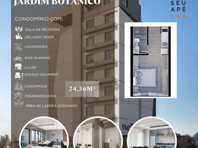 Apartamento com 1 quarto à venda na Avenida São José, Cristo Rei, Curitiba, 21 m2 por R$ 279.092
