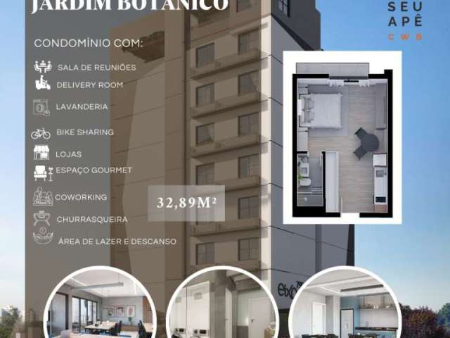 Apartamento com 1 quarto à venda na Avenida São José, Cristo Rei, Curitiba, 32 m2 por R$ 242.737