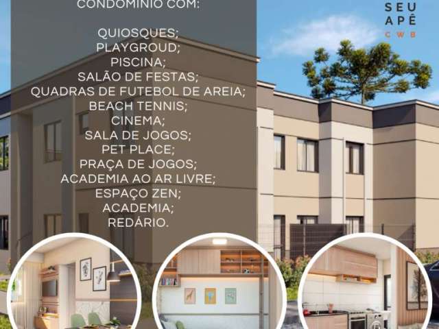 Apartamento com 2 quartos à venda na Rua Ângelo Zanetti, Loteamento Itaboa, Campo Largo, 40 m2 por R$ 202.000