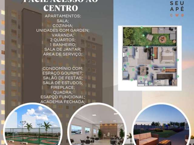 Apartamento à venda na Rua Luciano Piuzzi, Pinheirinho, Curitiba, 36 m2 por R$ 280.000