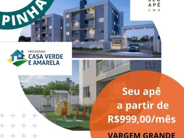 Apartamento com 2 quartos à venda na Rua Henrique Coelho Neto, 233, Vargem Grande, Pinhais, 49 m2 por R$ 199.900