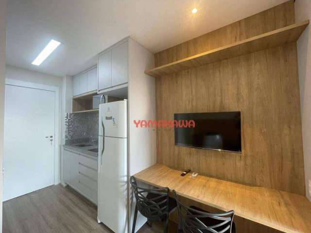 Apartamento com 1 dormitório para alugar, 23 m² por R$ 2.552,00/mês - Belém - São Paulo/SP