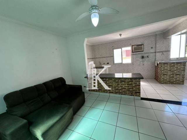 Apartamento com 1 dormitório para alugar, 50 m² por R$ 1.800,02/mês - Vila Guilhermina - Praia Grande/SP