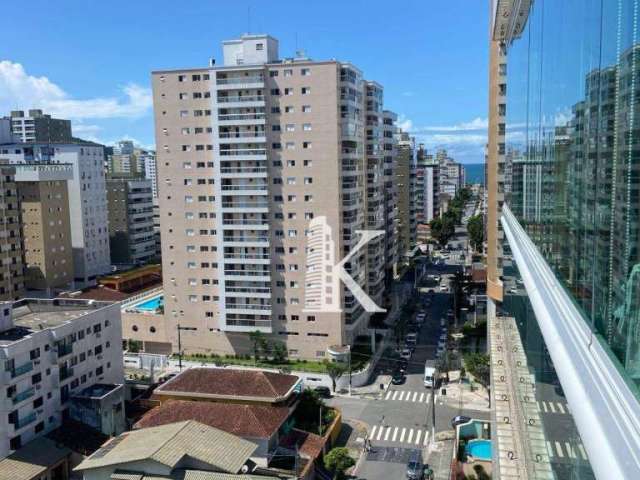 Apartamento com 2 dormitórios à venda, 78 m² por R$ 595.000,00 - Canto do Forte - Praia Grande/SP