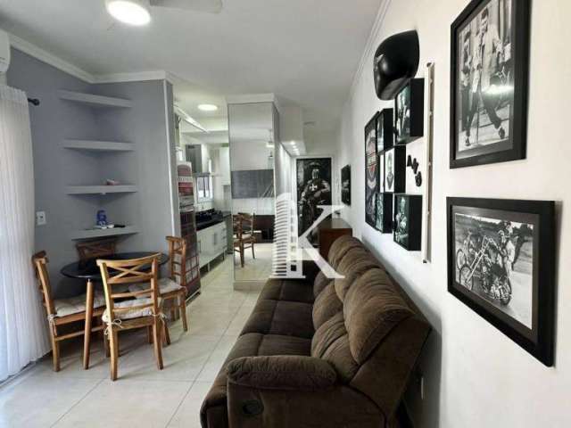 Apartamento com 1 dormitório para alugar, 55 m² por R$ 2.900,02/mês - Vila Guilhermina - Praia Grande/SP