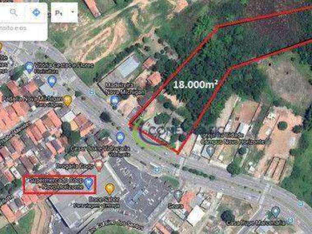 Área à venda, 18000 m² por R$ 7.500.000,00 - Parque Novo Horizonte - São José dos Campos/SP