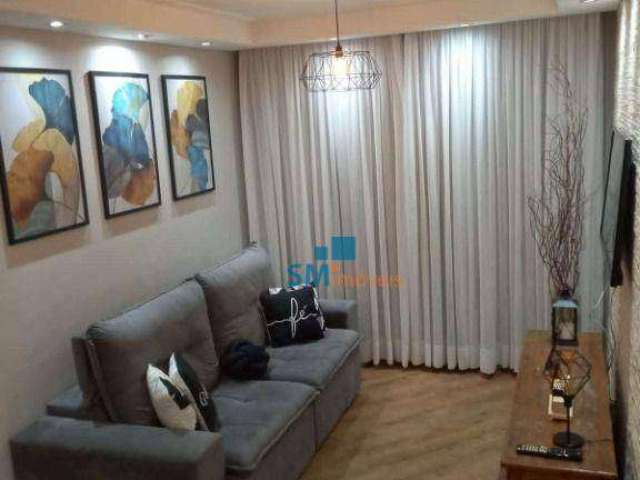 Apartamento com 3 dormitórios à venda, 63 m² por R$ 382.000 - Jardim Utinga - Santo André/SP