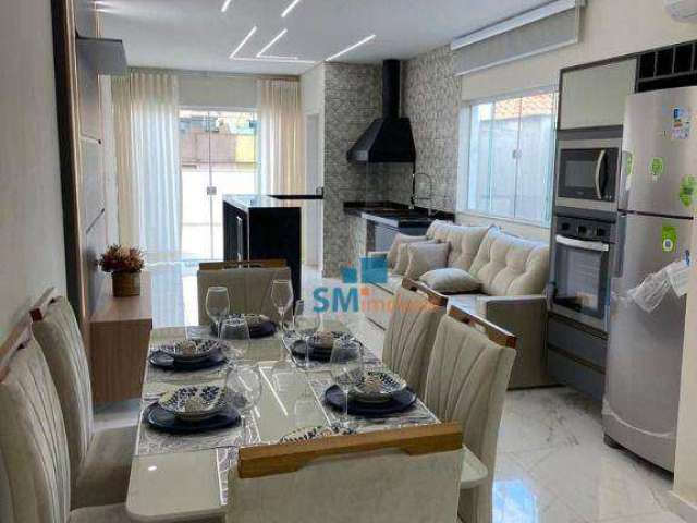 Cobertura com 3 dormitórios à venda, 180 m² por R$ 1.100.000,00 - Parque das Nações - Santo André/SP