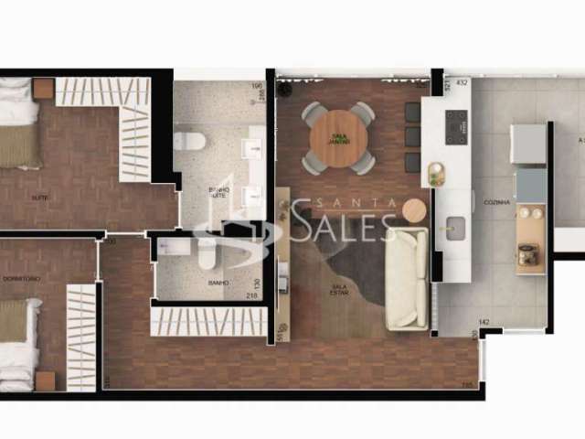 Apartamento na Bela Vista: Espaço e Conforto em 97m², REFORMADO, 2 dormitórios, 3 banheiros, 1 vaga!