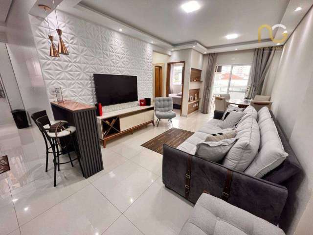 Apartamento com 2 dormitórios à venda, 65 m² por R$ 530.000,00 - Canto do Forte - Praia Grande/SP