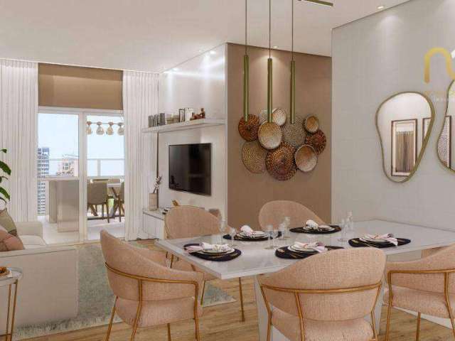 Apartamento com 2 dormitórios à venda, 79 m² por R$ 611.050,72 - Caiçara - Praia Grande/SP