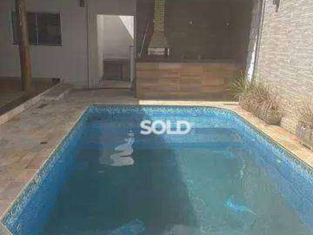 Linda casa com 2 dormitórios sendo 1 suíte, 200m² de terreno, piscina aquecida,   à venda por R$ 385.000,00 - Jardim Luiza II - Franca/SP