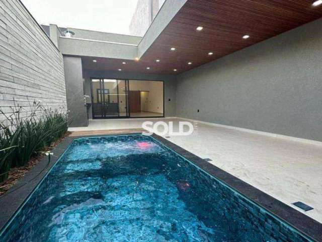 Linda casa com 2 dormitórios sendo 1 suíte, piscina aquecida, 125m²,  à venda por R$ 560.000,00 - Jardim Piratininga - Franca/SP