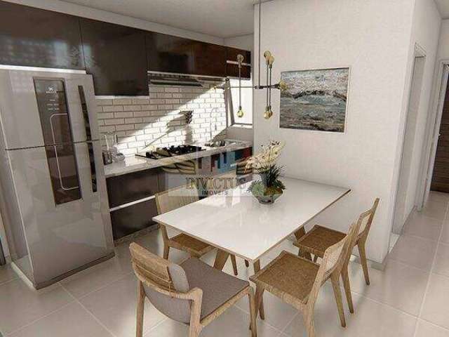 Apartamento com 2 dormitórios à venda, 54 m² - Vila Alzira - Santo André/SP